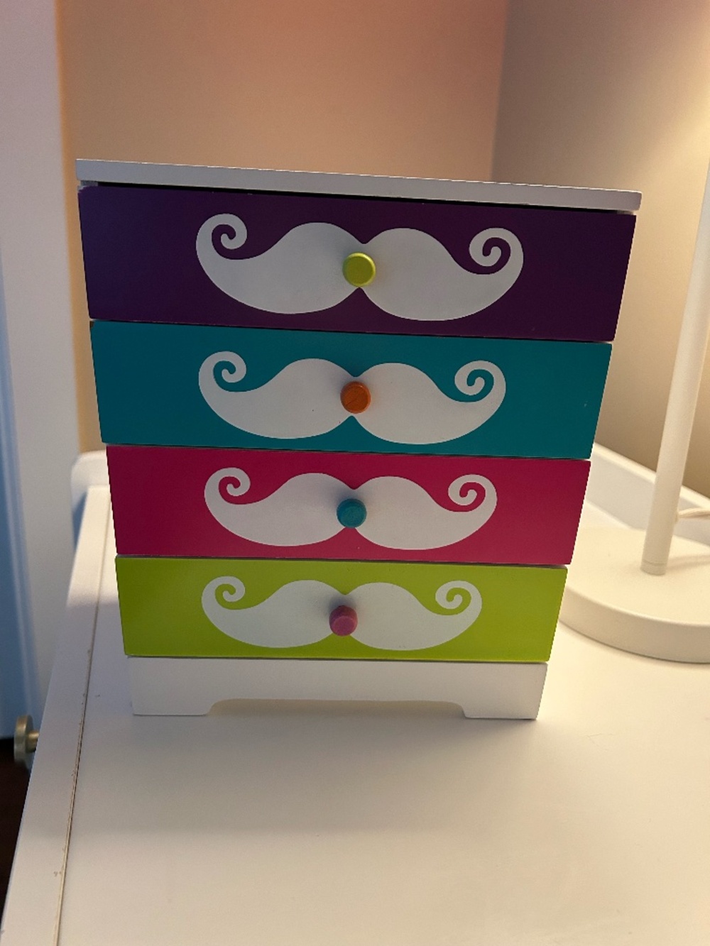 Kohl's Girls Mustache Jewelry Holder